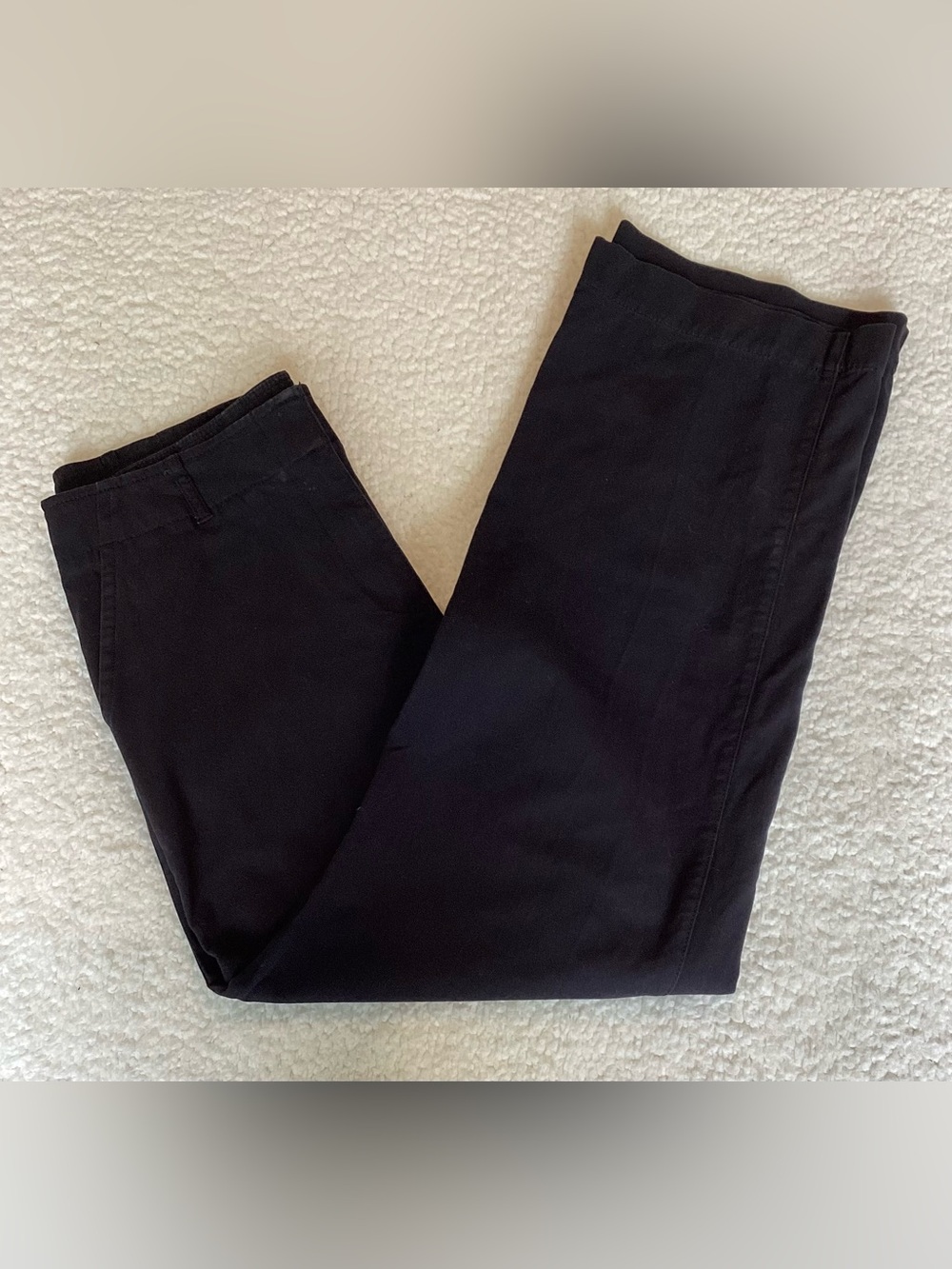 Talbots‎ Petite Black Straight Leg Pants Size 4P Quiet Luxury Career Core